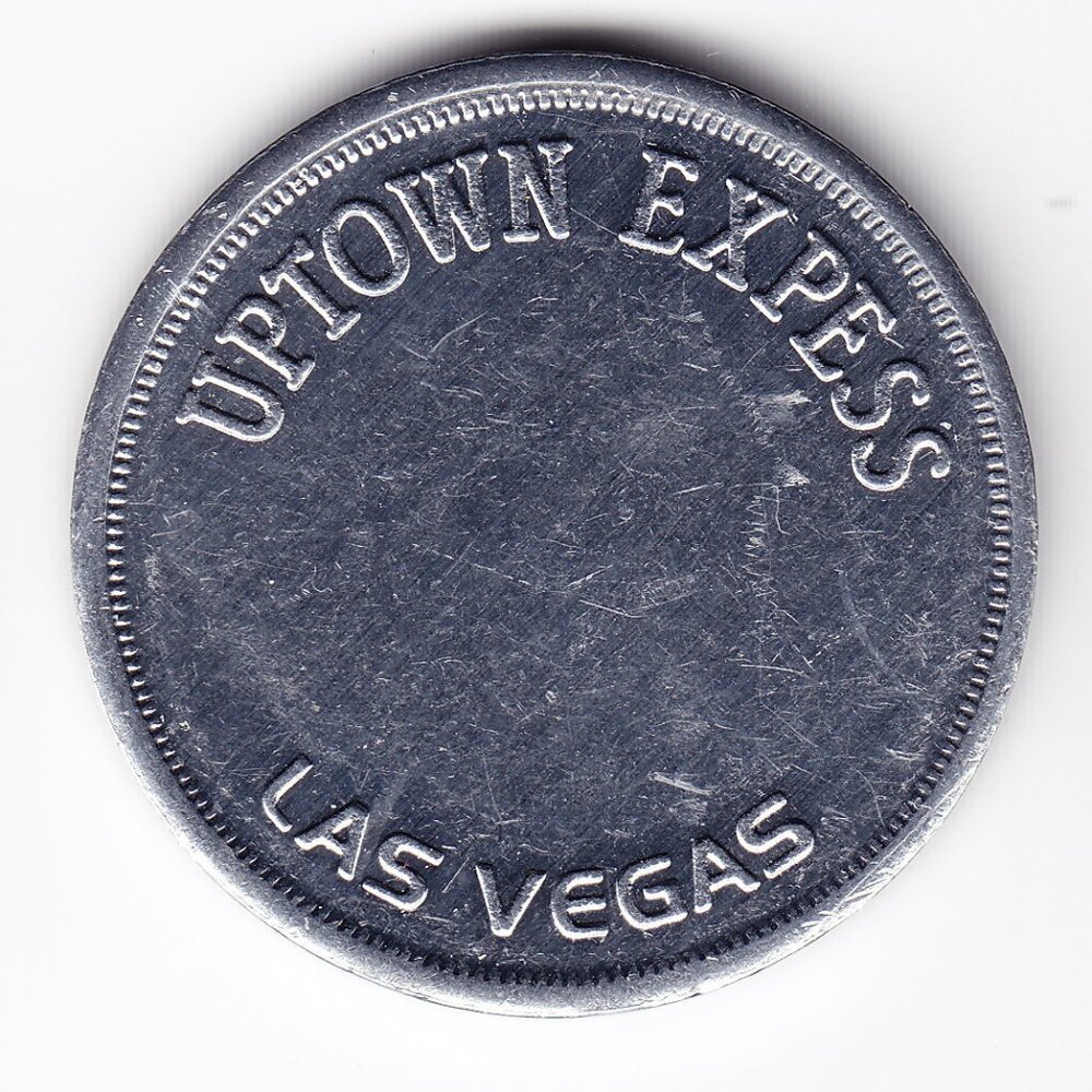Las Vegas Uptown Express Large Aluminum Bus Token (b63)